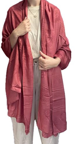 Generico Om Yoga Schal Hare Rama Hare Krishna Meditation Schal Unisex Hippie Boho Hindu, Rotwein, One size