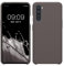 kwmobile Hülle kompatibel mit OnePlus Nord Hülle - Silikon Handy Case - Handyhülle weiche Oberfläche - kabelloses Laden - Stone Dust