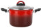 Magefesa Olla alta 'Sfumato Rosso' Ø18cm CON tapa de vidrio color rojo