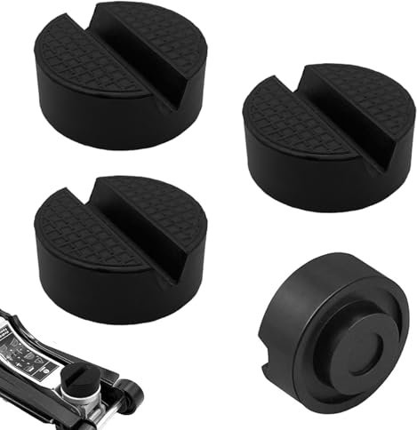 Auto Gummiauflage Wagenheber, 4 StückWagenheber Gummiauflage, Auto Wagenheber Aufnahme Generisch, Universal Gummi Wagenheber Auflage, Gummi Wagenheber Pad, für Wagen Hebebühnen, Schwarz