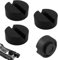 Almohadilla de Goma Universal para Gato, 4 Piezas Almohadilla De Goma Universal, Taco de para Gato Hidráulico, Antideslizante Car Jack Pad, para Plataformas Elevadoras de Automóviles, Negro