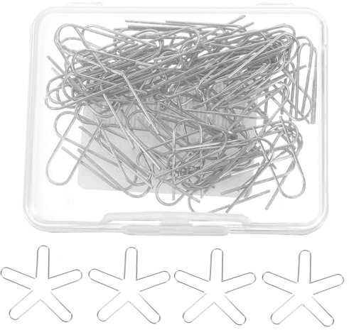 FONDOTIN Lot De 200 Échasses Pour Four À Bijoux Fil Haute Température Pour Cintre En Argile Anneau De Saut Ouvre-Anneau Mini Crochets De Suspension En U Crochets Pour Perles