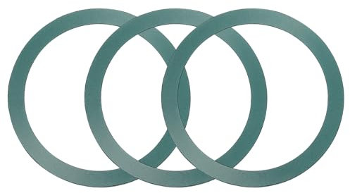 sourcing map 3 Pcs Magnetic Adapter Ring, Universal Magnetic Wireless Charger Conversion Kit Adhesive Sticker Ring for Phone Case, Green
