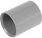 Acoplamiento de tubería de PVC de 50 mm, paquete de 5 (gris)