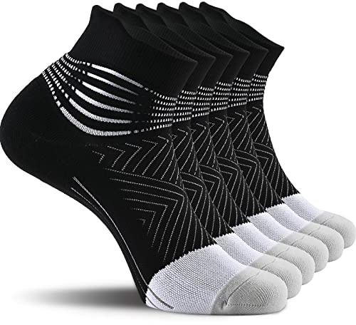 IRAMY Kompressionsstrümpfe Damen Herren Knöchelstütze Laufsocken Kompressionssocken Wicklung Kompressionss Sneaker Sportsocken Gepolsterte Plantar Fasciitis Socken