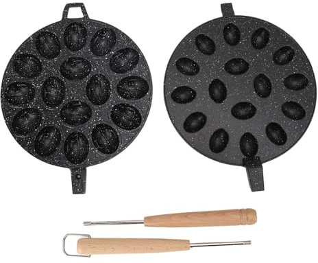 Molde de galletas, molde de galletas Oreo, 16 agujeros para molduras de galletas con forma ovalada para panadería para el hogar (Style 1)