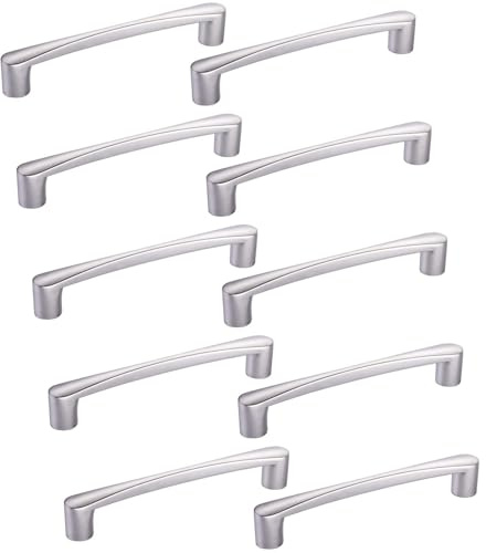 SOTECH 10 x Möbelgriff Jolina II ALU Chrom matt BA 160 mm Schrankgriff | Küchengriff Schubladengriff