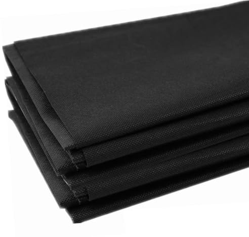 Ginwrek Tessuto per paesaggistica 3 pezzi rivestimento per aiuole rialzate traspirante in tessuto non taglio flessibile per paesaggistica e aiuole nero 1, 6x2, 1 m/5, 25x6, 89 piedi