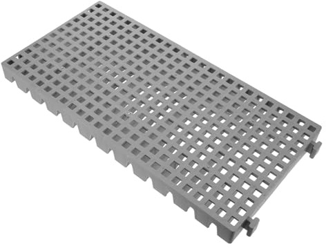 COOLHIYA Panneaux de Plancher en Caillebotis Plastique, Dalles de Garage Robustes Emboîtables en PP, Modulares, pour Sol de Garage et Salle de Bain, Intérieur, Charge Lourde, Drainage