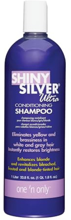 One 'n Only Shiny Silver Purple Shampoo & Blonde Hair Toner, 33.8 oz