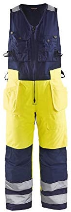 Blaklader 85041977 ÄRMELLOSE WINTER-OVERALLS MIT HOHER VISKOSITÄT, Gelb/Marine, grootte C50