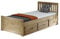 3ft Single Captain Cabin Storage Solid Pine Wooden Bed Bedframe - Waxed Pine Finish (Made from Brazilian Sustainable Pine)