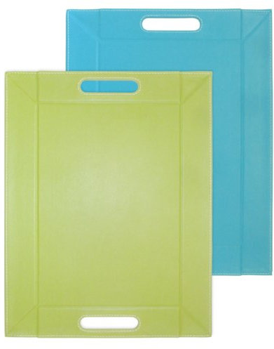 Freeform Tradestock I Style My Home Tablett, mittelgroß, 55 x 41 cm, Grün/Türkis