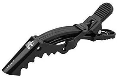 Sibel - Pinces à Cheveux Sépare-Mèches Noir 6 Pcs 11 Cm