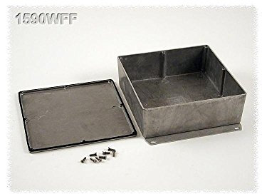 Hammond Electronics Diecast Series Aluminum Shell 1590 1590wff (Lxw x H) 187.5 x 187.5 x 67mm Natural