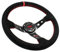 EMS Motorsport Wildleder Lenkrad 350mm 90mm Rallye Sportlenkrad