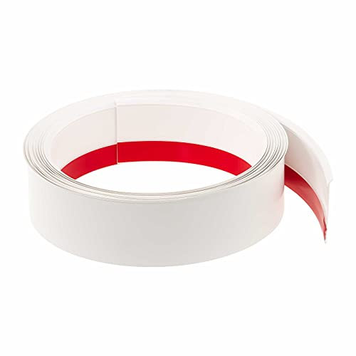 Fensterleiste Flachprofil PVC mit Lippe selbstklebend 60mm breit 5m lang Abdeckleiste