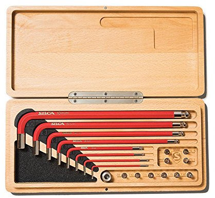 SILCA HX-ONE Home Inbusschlüsselsatz | L - Schraubenschlüssel-Werkzeug-KIT | Strukturbeschichteter Schweizer Werkzeugstahl | Magnetischer 6-mm-Schraubendreher für mitgelieferte 1/4-Zoll-Bits