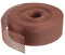 Rejilla para aleros 60m x 50mm, 2 rollos Rejilla para aleros de PVC rojo, perforación oval, banda de ventilación para una ventilación óptima de fachadas y tejados