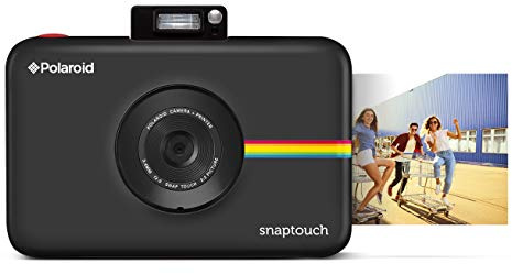 Polaroid Snap Touch - Fotocamera digitale con stampa istantanea Zink Zero con schermo LCD, nera