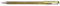 Pentel K110-DXX Dual Metallic Hybrid Dual Metallic Gelroller, Glitzer Gel, 1 Stück, gold 2 verschiedene Farb-Effekte auf hellem/dunklem Papier gold+metallic gold