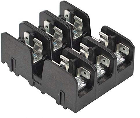 Cooper Bussmann BMM603-3SQ Midget-Sicherungsblock mit Schraube und QC, 3-polig