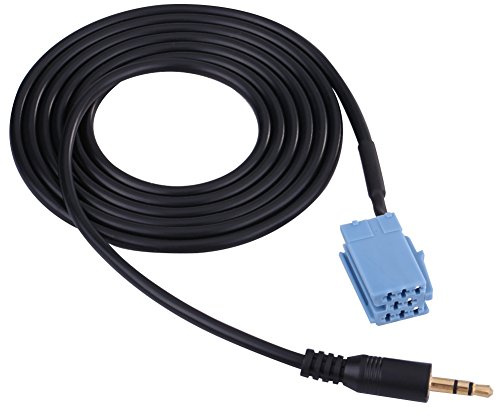 Qiilu - Cable adaptador de audio y música para coche (3,5 mm, para VW/Golf/Passat B5/Bora/Polo/Blaupunkt)