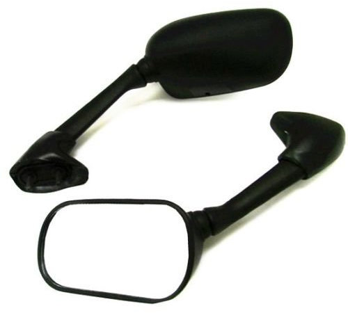 Rückansicht Rückspiegel für Yamaha 2003-2005 YZF R6 2006-2009 YZF R6S (Schwarz)
