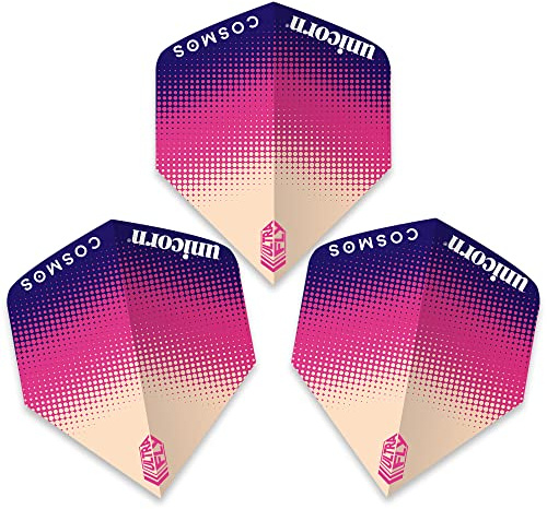 Unicorn UltraFly Dart Flights | Cosmos Aurora Design | Standard Plus Shape| Ultra Durable 100 Micron Polyester PET