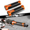 Duke Lenkergriffe 22mm 7/8''Griffe Griffgummis Für Duke 125 200 250 Duke 390 690 790 1290 890 R 990 690 Duke R /690 LC4 Supermoto LC4 Enduro /690 SMC (Orange)