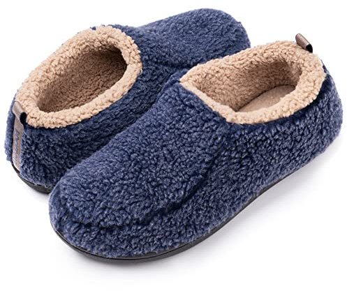 RockDove Men's Nomad Slipper with Memory Foam, Size 12/13 UK Men, Navy