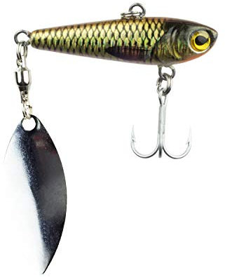 FISHN REALSPINNY Spinnerbait, Jig, Spinnerköder, Gewicht: 20g, Größe: 5,cm, Spinnerblatt: 3,8cm, Kunstköder, zum Spinnfischen auf Raubfische wie Hecht, Barsch, Forelle, Barsch, Zander
