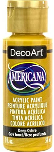 Americana Acrylic Paint 2oz-Deep Ochre -DA-392