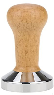 PengGengA Kaffee Tamper 51/53/58 mm Espressopresse mit mattem 304 Edelstahlsockel Holzgriff für Kaffeesatz Barista Espressomaschinen Zubehör Als Bild2 S
