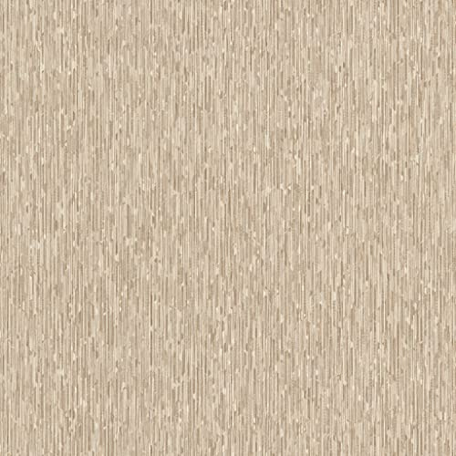 Rasch Tapete 844238 - Einfarbige Vliestapete in Beige mit feinen Dreiecken und Textilstruktur aus der Kollektion Perfecto VI - 10,05m x 0,53m (LxB)