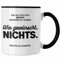 Trendation - Für Alle Die Sich Nichts Gewünscht Haben Tasse Lustiges Geschenk zu Weihnachten oder Geburtstag Geschwister (Schwarz)