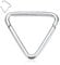 AROWRO 16G Septum Schmuck Daith Piercing Silber Ringe Chirurgenstahl Ohrringe Dreieck Clicker 8mm Knorpel Creolen Conch Helix Tragus