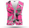 REEFLEXX Warnweste/Reflektorweste/Sicherheitsweste für Kinder, erhöhte Sichtbarkeit im Straßenverkehr, Joggen, Fahrrad oder Auto (Pink Camou Skull, L)