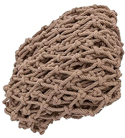 HAPPLiGNLY Kindersicherheitsnetz Hanfseil-Frachtnetz, Außenkonstruktions-Isolationsnetz, Gartenpflanzen-Zaunnetz, Kinder-Strickleiter-Schaukel-Geländer-Dekorationsnetz-Seilnetz (Size : 4 * 6m
