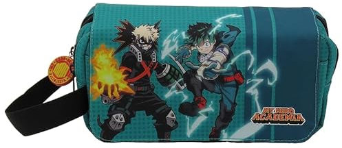 My Hero Academia - Trousse de toilette, trousse de toilette, trousse à crayons, multicolore, produit officiel (marques CyP)