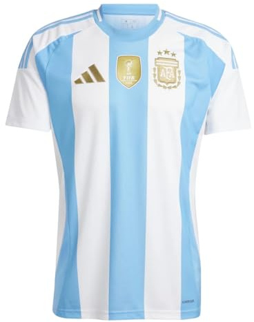 adidas Herren Argentina Jersey Hemd, Weiß/Blau 2024, L