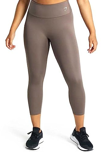 Gymshark Training 7/8 Damen Fitness Leggings Braun, Braun, S