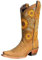 higyee Stivali Western Da Donna - Stivali Da Cowboy Ricamati Girasole Da Donna | Stivali Da Cowboy Western Da Donna Con Tacco Alto | Stivali Da Cowgirl Western Retrò A Metà Polpaccio