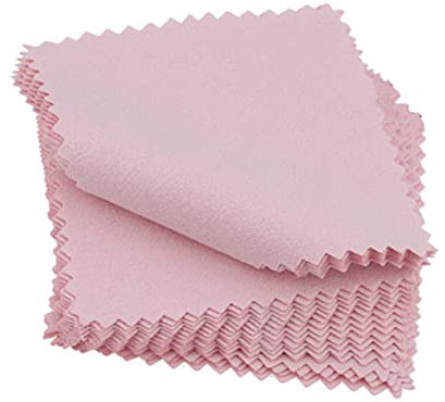 NUOBESTY Schmuckreinigungstücher – 50 Stück Wildlederflor Sicher Und Effektiv Zum Polieren Von Silber Perfekt Für Allen Schmuck