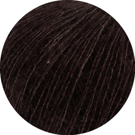 LANA GROSSA Silkhair | Feines Lace-Garn aus Superkid Mohair mit Seide | Handstrickgarn aus 70% Mohair (Superkid) & 30% Seide | 25g Wolle zum Stricken & Häkeln | 210m Garn FB 209