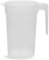 LPF LE PETIT FOURNISSEUR - Lot de 20 Pichets réutilisables 1,5 Litre - Polypropylène plastique alimentaire rigide - Carafe à eau, thé glacé, boissons - Compatible lave-vaisselle - Transparent Givré