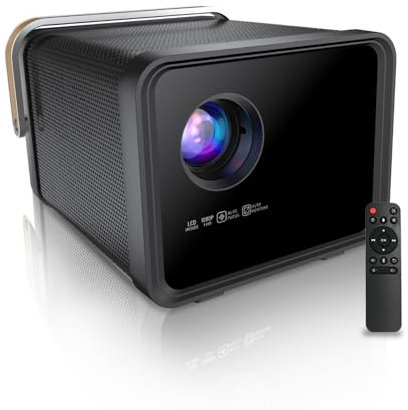 Videoprojecteur 【Keystone Auto, Mise au Point Auto, évitement Auto】 Projecteur Cwowdefu Vidéo 2K 25000 Lumen, Fonctions avec Son stéréo, WiFi 6, Bluetooth 5, Prise en Charge de la décoration 4K