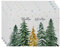 4er Set Platzset Weihnachten Tischset Weihnachten Leinen Platzdeckchen 30x45cm Winter Tischsets mit Kiefern Elch Schneeflocken Weihnachtsdeko (02)