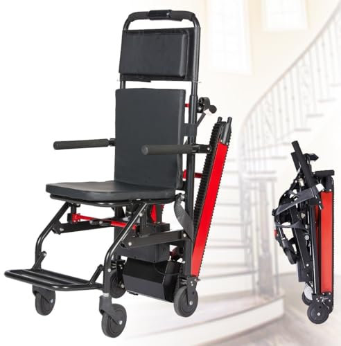 Treppensteiger Rollstuhl Für Erwachsene,Treppensteiger Rollstuhl,Elektrischer Treppenlift Stuhl,Treppensteiger,Treppenlift,Mobiler Treppenlift,Rollstuhl Faltbar Leicht Aluminium A