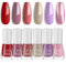 LOPHE Nail Polish Set, 6Pcs Quick Dry & Long Lasting Nude Pink Nail Varnish, Non-Toxic Water-Based Nail Polish, Women No Need UV Nail Paint for DIY Salon Manicure, A